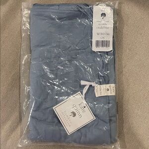 Kate Quinn Bamboo Baby Swaddle Receiving Blanket Citadel Blue Soft New With Tag